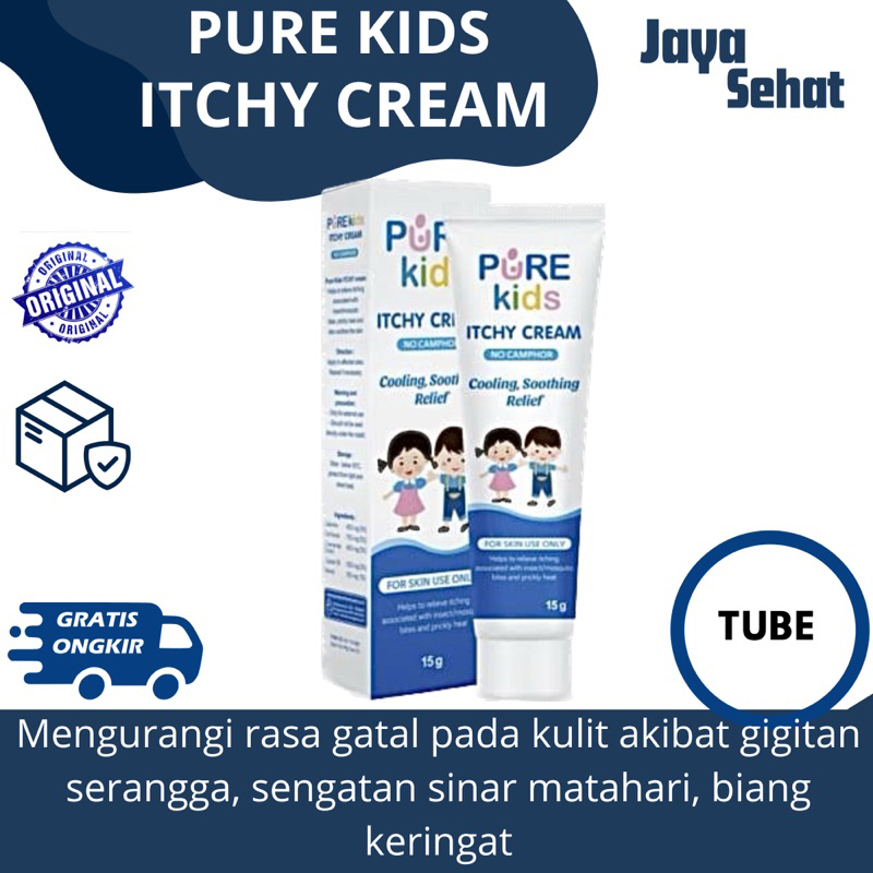Purekids Itchy Cream 15 gram | Salep Biang Keringat Bayi dan Anak | Pure Kids Itchy Cream
