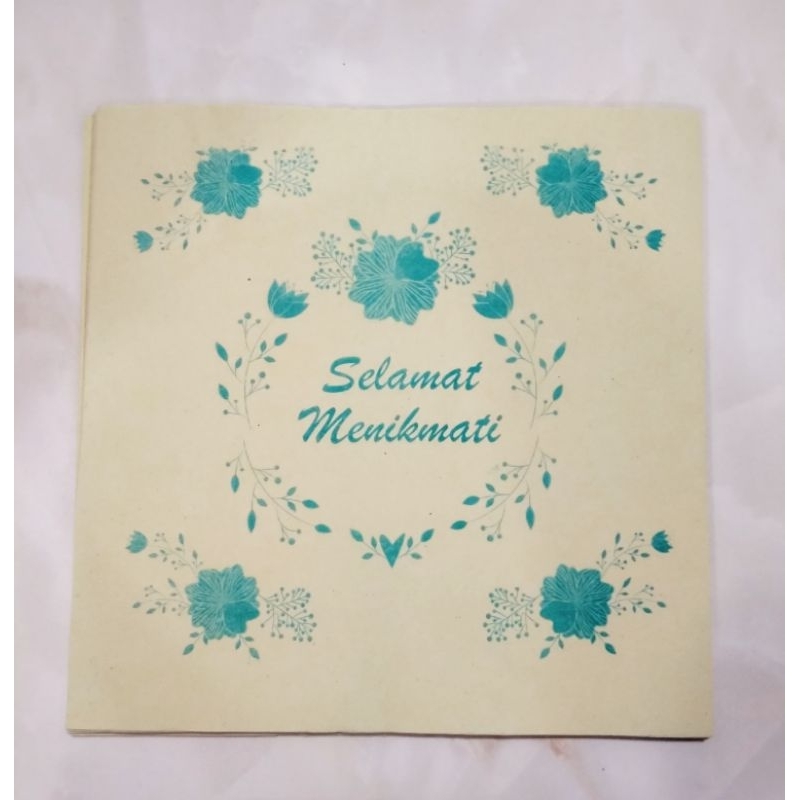 Kertas selamat makan selamat menikmati