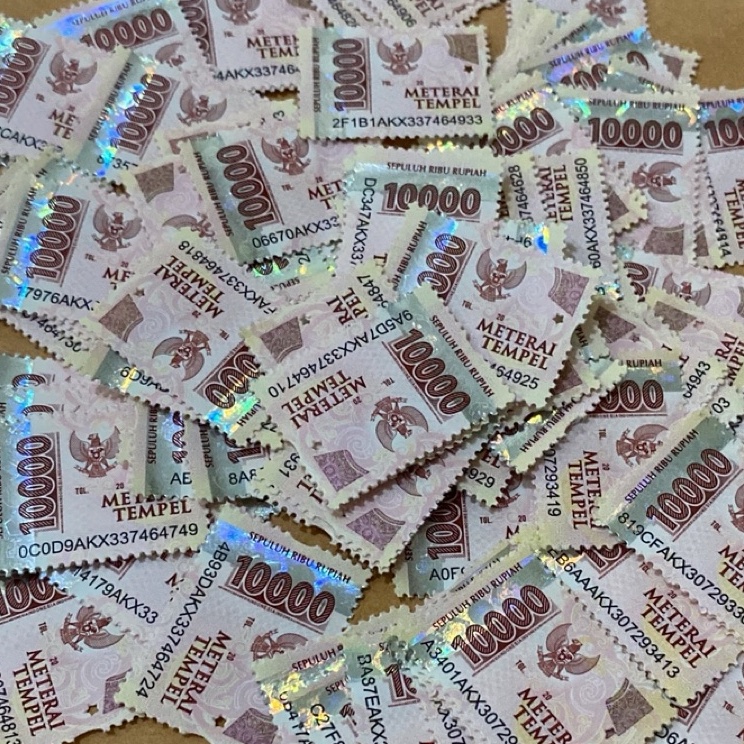 

Cuma disini materai 1