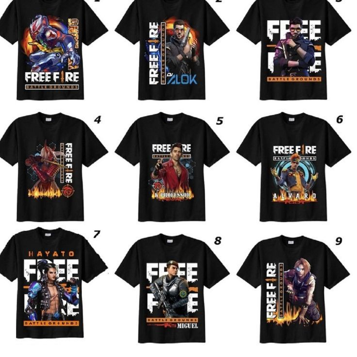 Murah Keren  KAOS ANAK 3D FREE FIRE FF DISTRO ANAK SAMPAI DEWASA BAJU FF KAOS FF ANAK LAKI LAKI PAKA