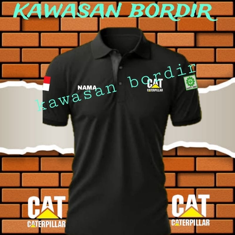 Terbaru polo shirt Trakindo kaos Trakindo baju Trakindo kaos Caterpillar baju Caterpillar seragam Ca