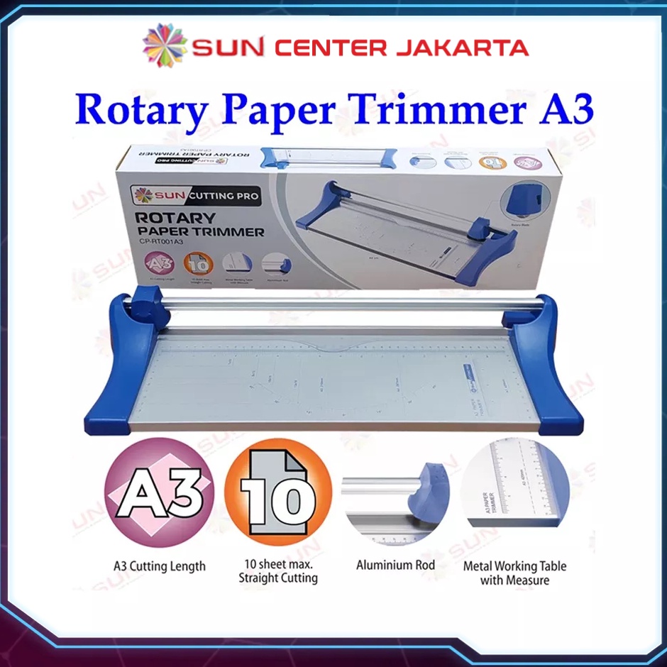 

Murah Spesial Alat Potong Kertas Rotary A3 A2 Vertikal 44 mm Rotary Paper Cutter Trimmer CPRT1A3