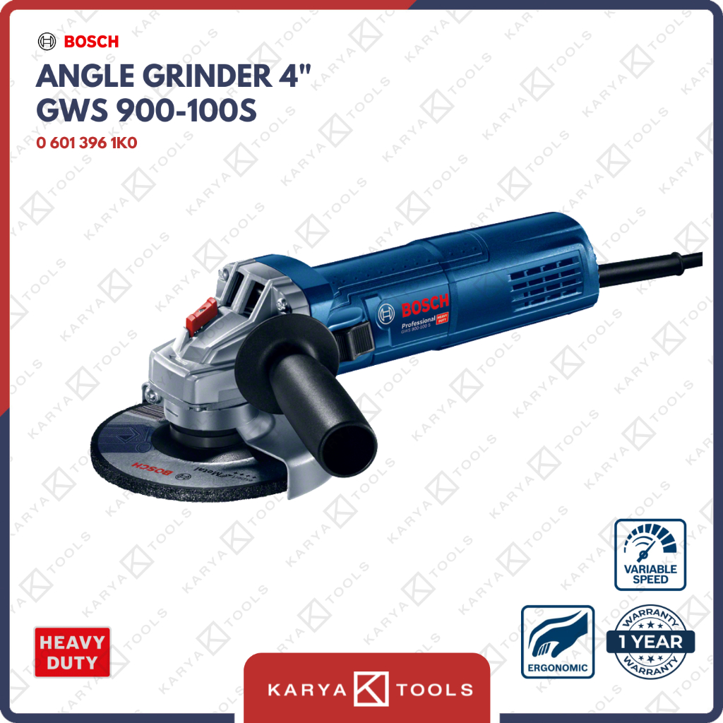 Bosch GWS 900-100S Gerinda 4" Variable Speed
