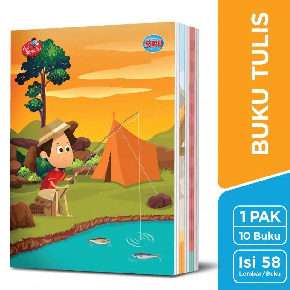 

New Product Buku Tulis SIDU isi 58 Lembar 1 Pack Isi 1 Buku