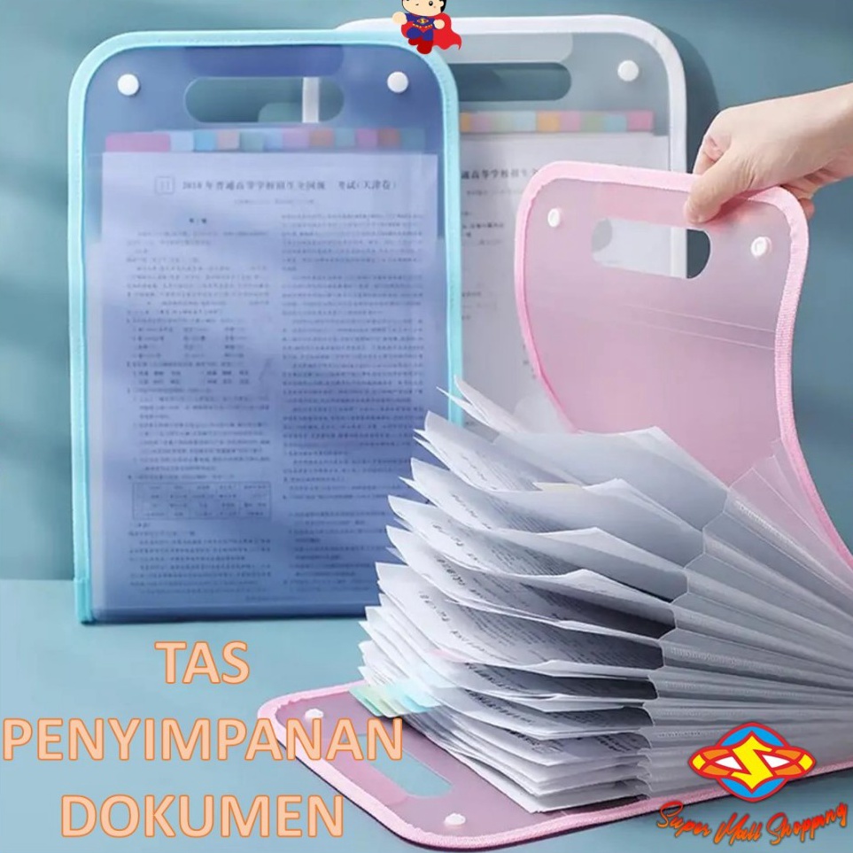 

Best Limited SMS Tas file Handle Warna Transparan Anti Air Multi Layer Folder Tas File 13 Sekat Map Tas Dokumen A4 Folder Map Kerja Document