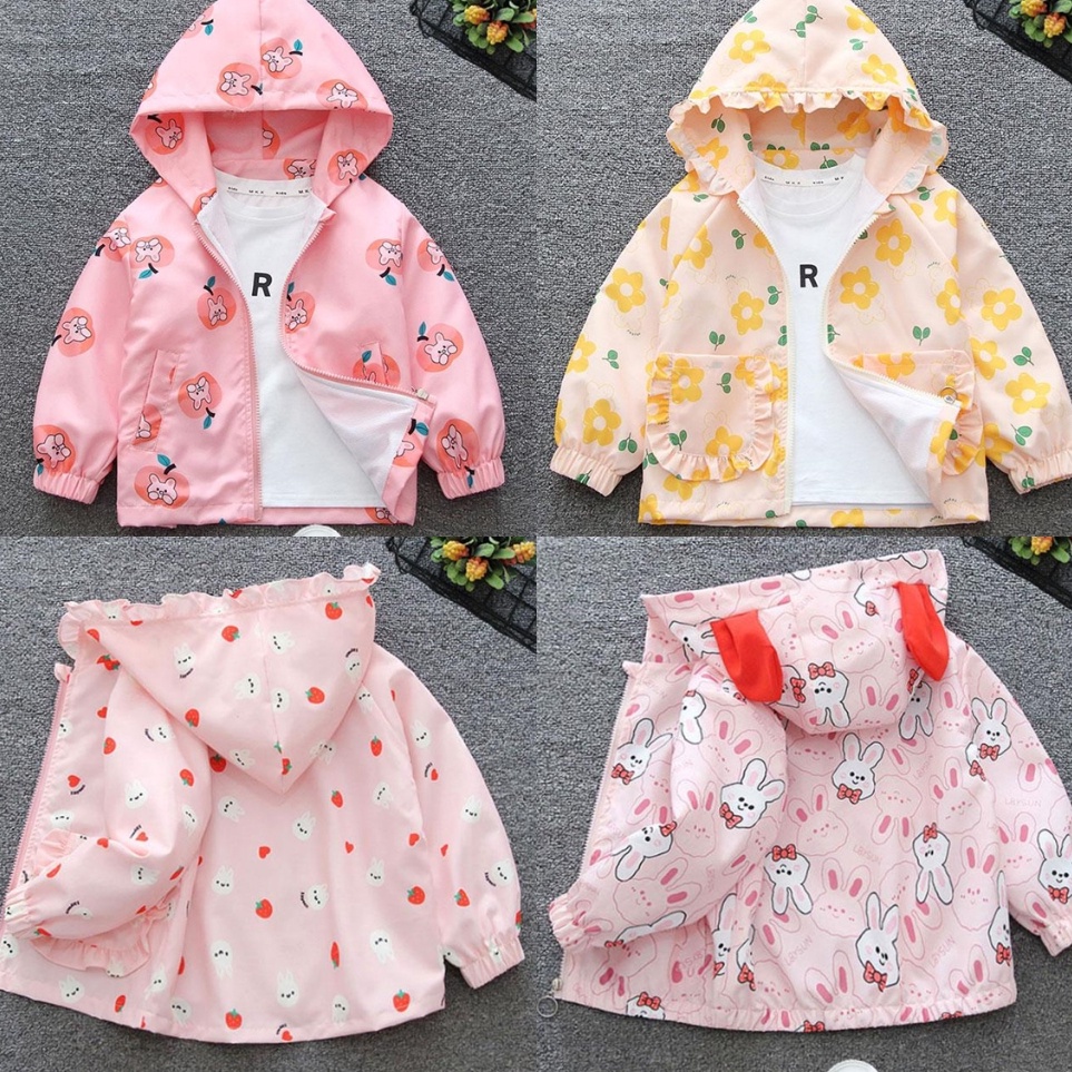 Borong Promo  Jaket Hodie Anak Cewek Imut import   6 Tahun