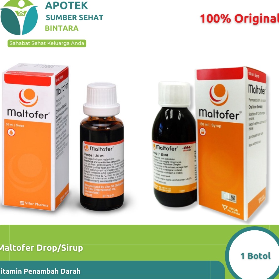 Maltofer DropSirup Tambah Darah BayiAnak