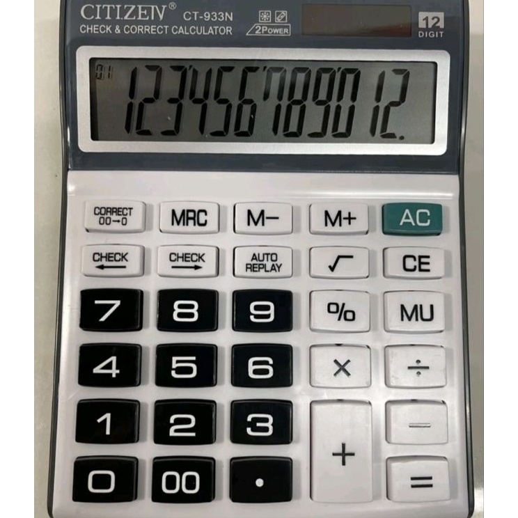 

Harga Laris Kalkulator Citizen tipe CT933NKalkulator 12digit2power energy117steps khusus dagangwiraswastabisnis