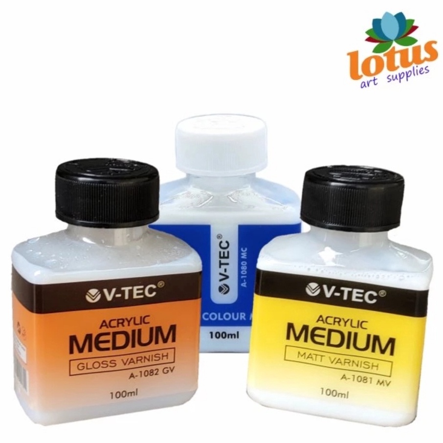 

Free Delivery VTEC Acrylic Medium Varnish Gloss Matte 1ml