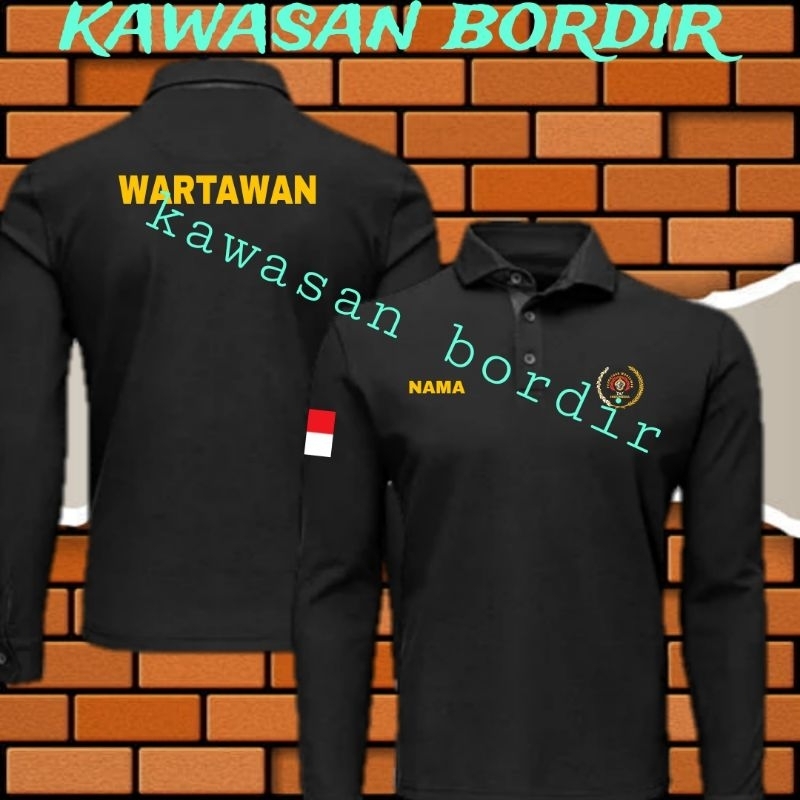 Terbaru polo shirt pers kaos pers kaos PWI baju PWI baju pers seragam pers seragam PWI baju wartawan