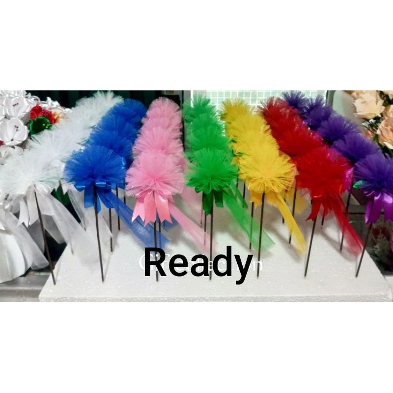 bunga telur pompom polos