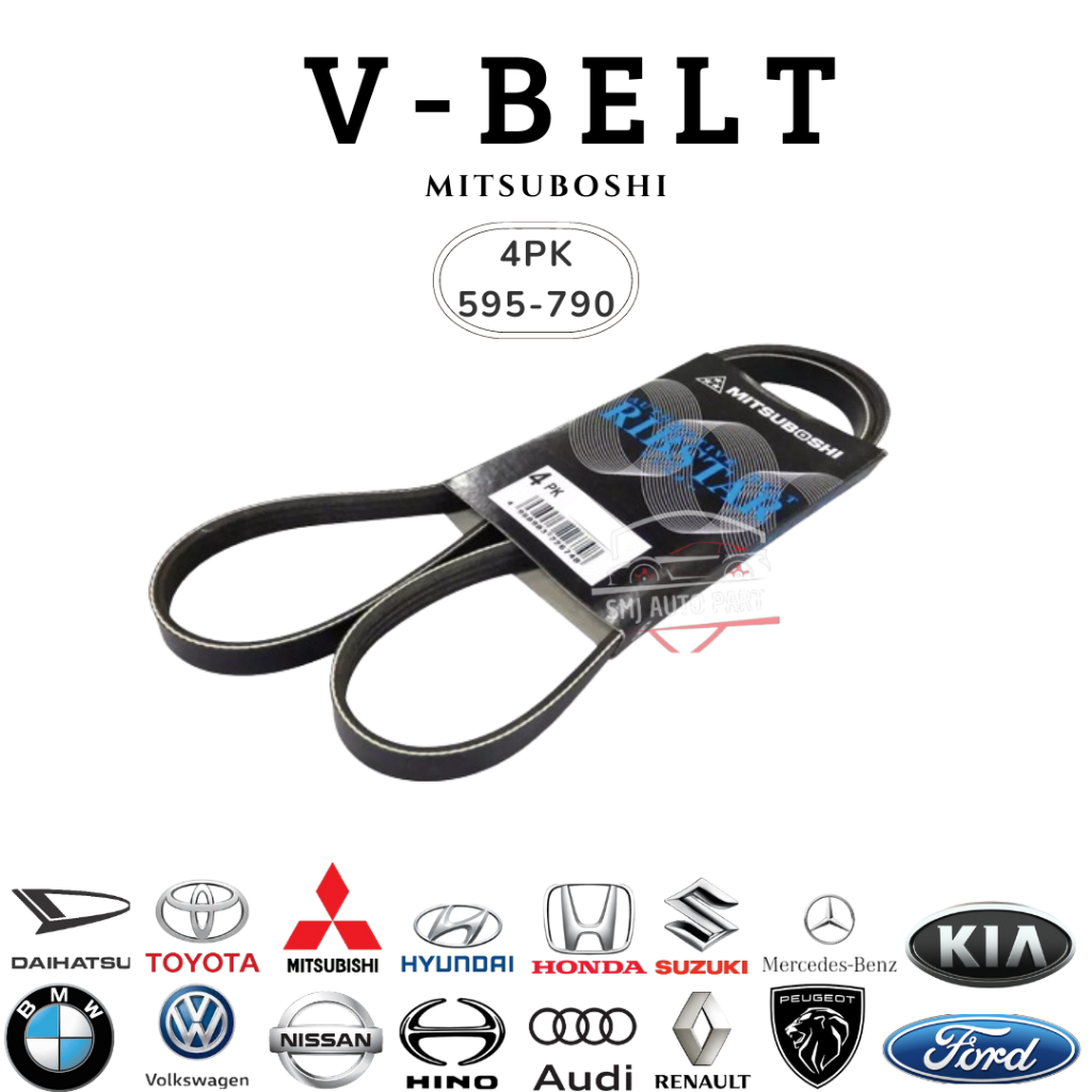 V-BELT/FANBELT/TALI KIPAS/BELTING 4PK 595 4PK 600 4PK 605 4PK 610 4PK 615 4PK 620 4PK 640 4PK 645 4P