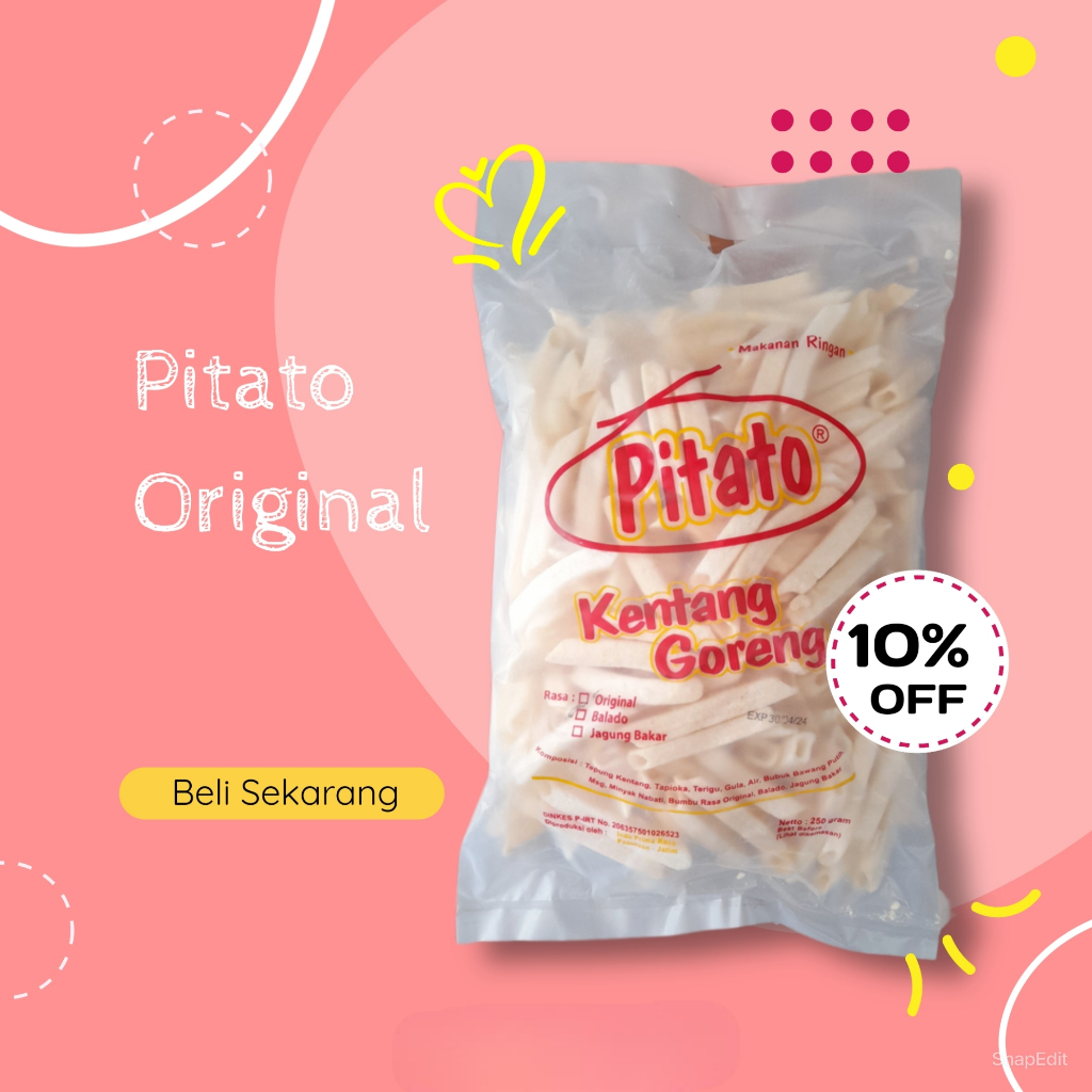 

Pitato kentang goreng 250gram