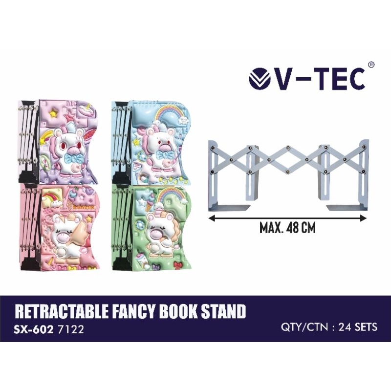 

RETRACTABLE FANCY BOOK STAND | STAND BOOK | PEMBATAS BUKU YANG BISA DI TARIK