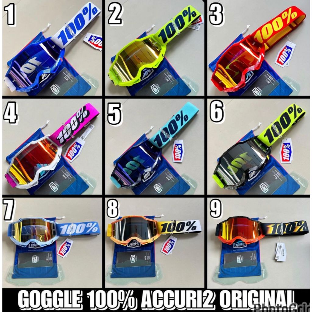 GOGGLE 100% ACCURI 2 ORIGINAL