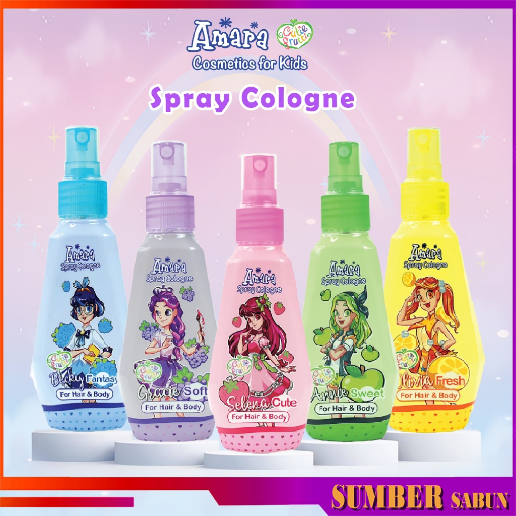 Amara Spray Cologne Kids Parfum Wangi Wangian Anak For Hair & Body 100ml Aroma Buah