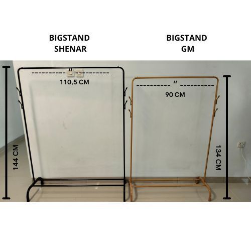 BIG PROMO Gantungan Baju Besi Kuat Gawang Baju Gamis Display Butik Big Stand Hanger Portable