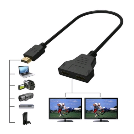 Splitter HDMI Kabel HDMI 2 Port Cabang HDMI
