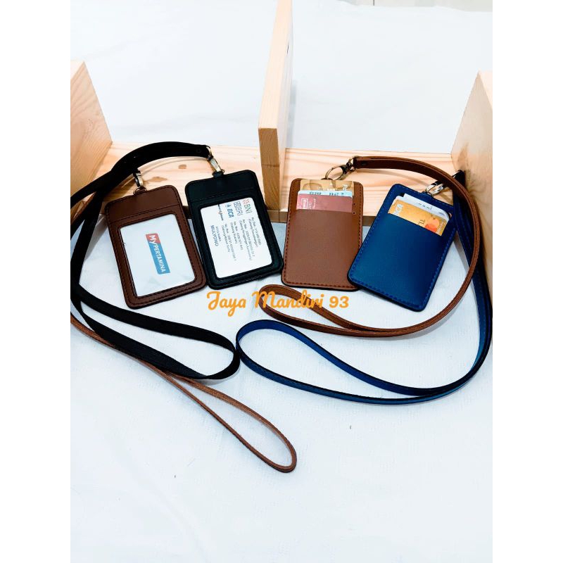 

H7Y Id Card kulit Name Tag Kulit Card Holder Termurah model simpel elegan