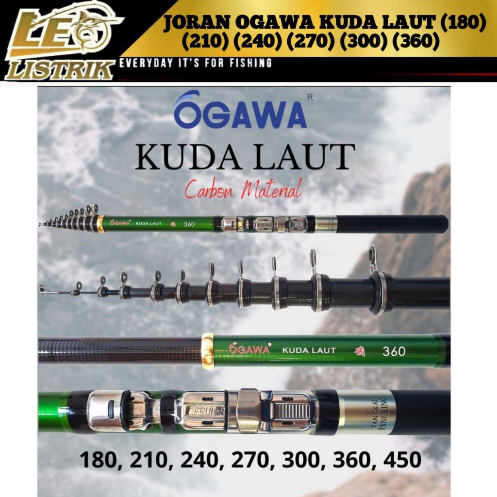 JORAN OGAWA KUDA LAUT JORAN UDANG LENTUR TERLARIS 180 210 240 270 300 360 450