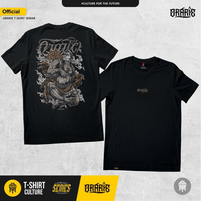 orarie kaos punokawan series hitam katun combed 24s soft