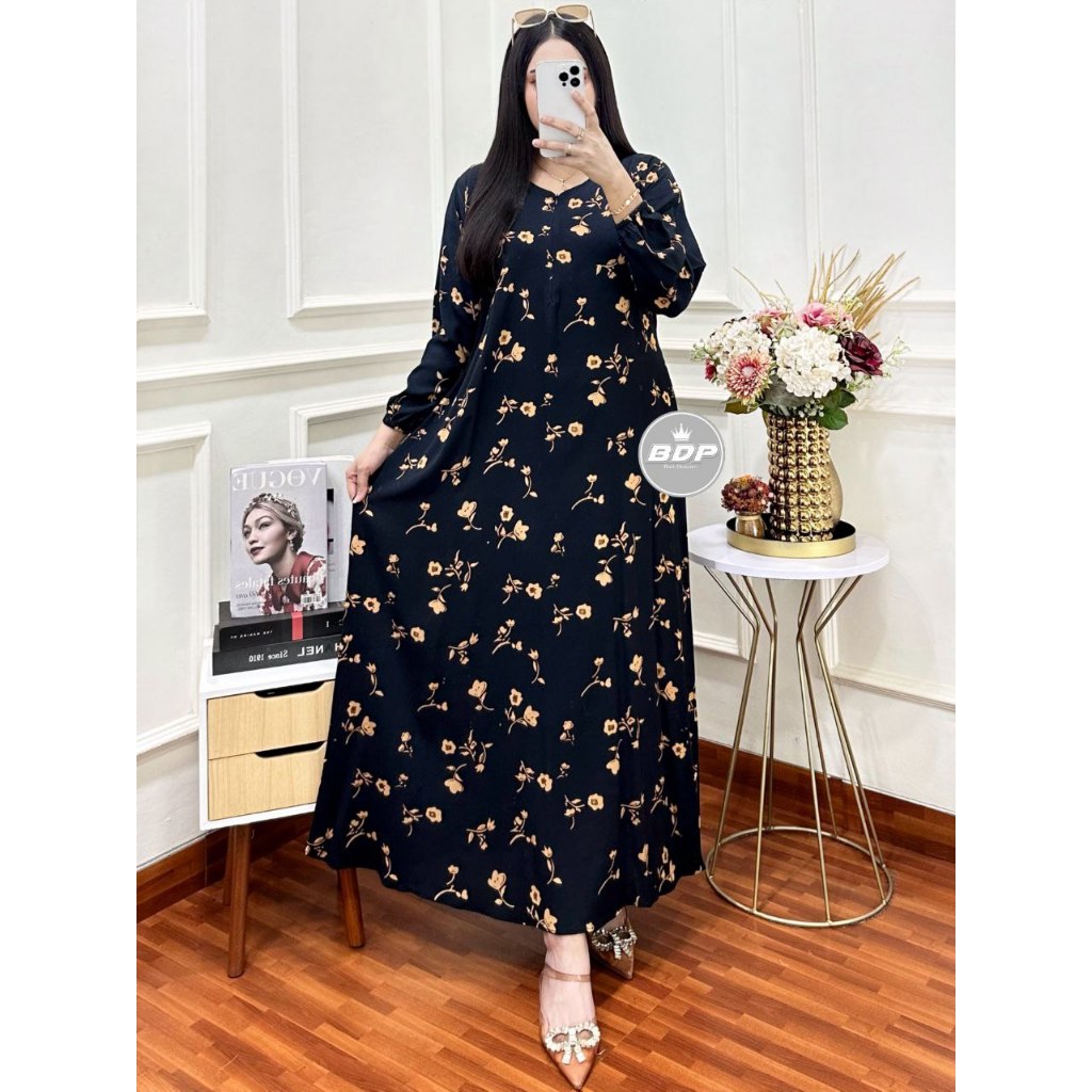 DIANPUTRI DASTER ARAB | GAMIS JEJE | RAYON SUPER GRADE A ORI MODEL RESLETING DEPAN BUSUI & BUMIL LD 110-syakila 35