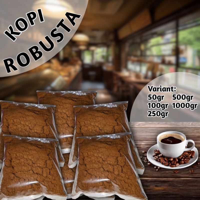 

(Termurah) Kopi Robusta/Kopi bubuk asli 100% original 500gr