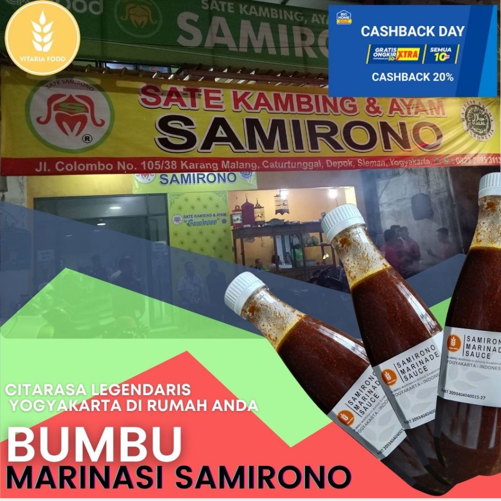 

BumBu Kambing BBQ / BUmbu BBQ MArinasi / Bumbu Kambing Warisan viral Vitaria - FooD -SAMirono 230ml