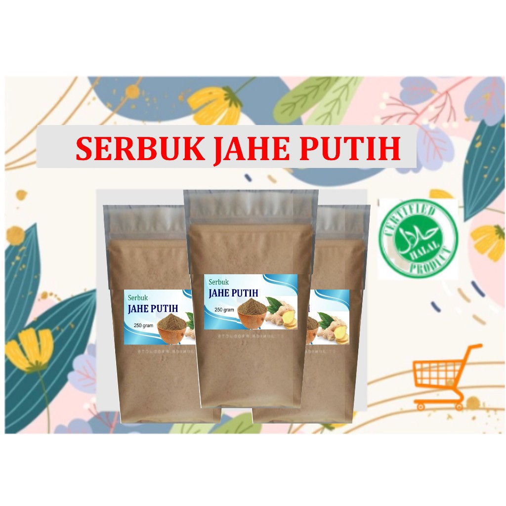 

SERBUK JAHE PUTIH ASLI 250 gram│JAHE BUBUK 100% ASLI │MURNI TANPA CAMPURAN