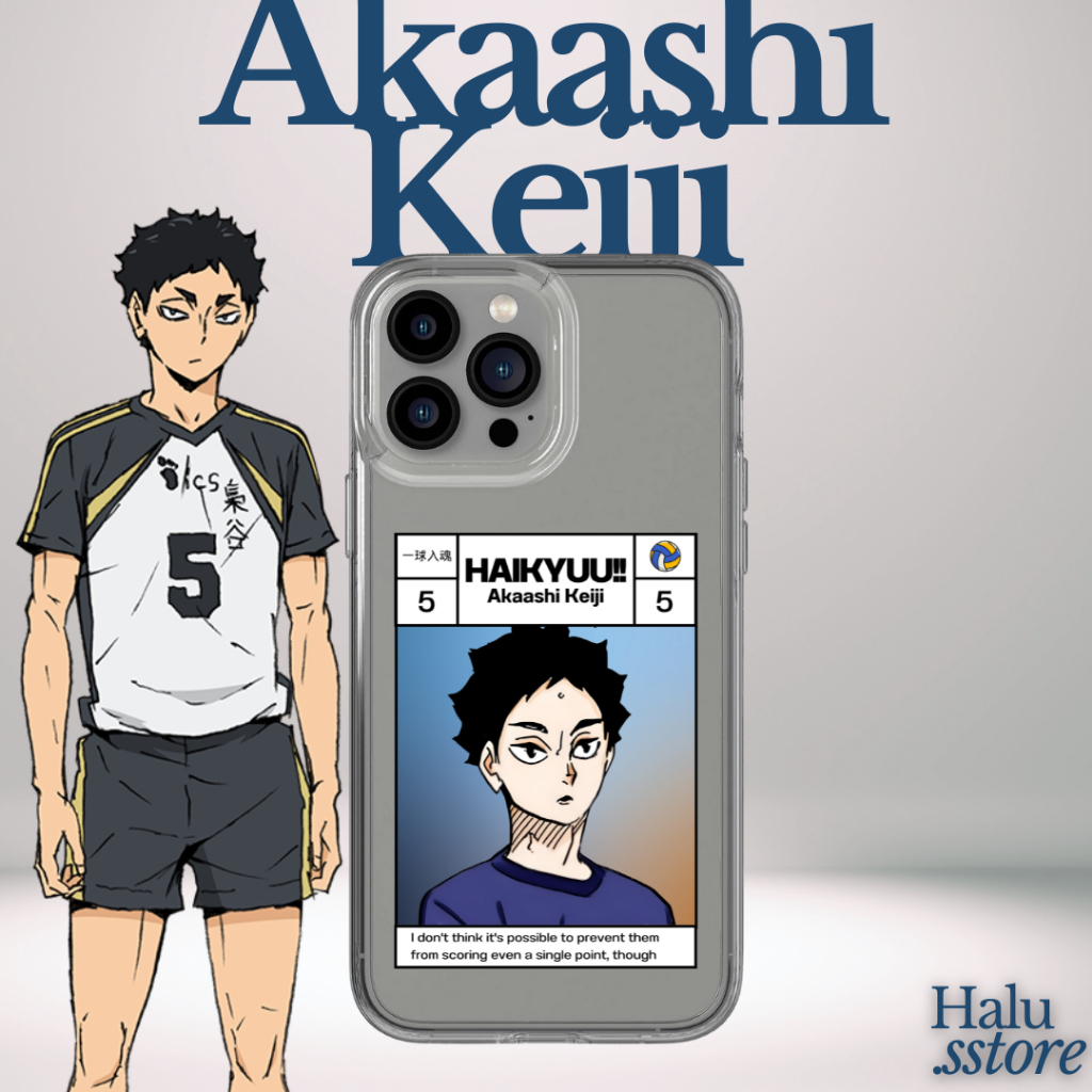 Case HP Custom Haikyuu Akaashi Keiji | Bisa Ganti Karakter / Anime Lain