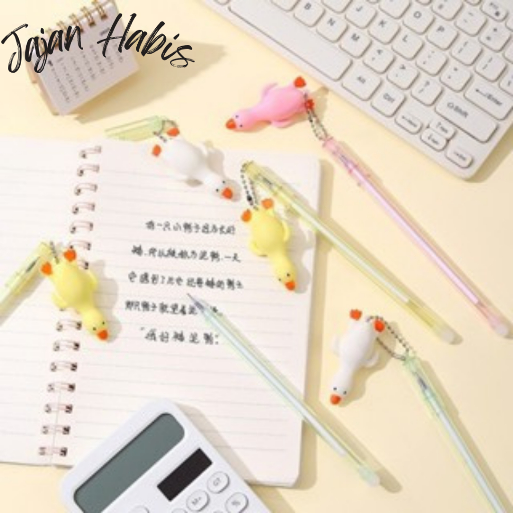 

JABIS Pulpen Lucu Aesthetic Gantungan Bebek Pulpen Gantungan Kartun Lucu Pen Gantungan Ayam Bolpoint Karakter Bebek Pena Gel Bolpen Unik Alat Tulis Kantor Gel Karakter