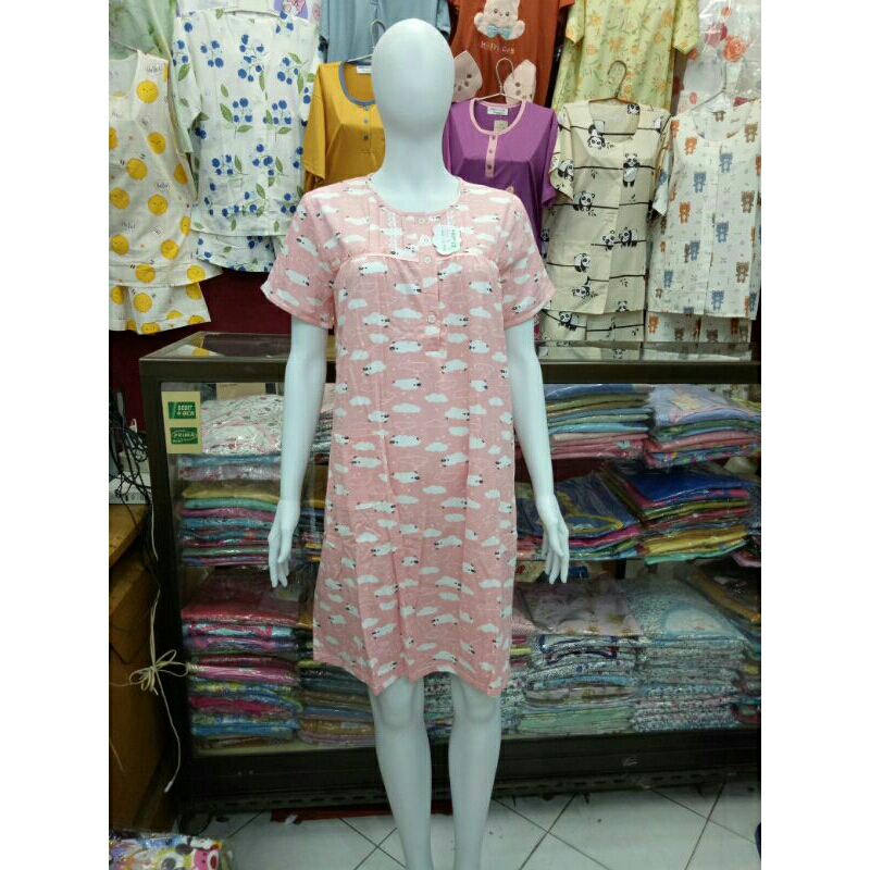 YUMICO Daster Lengan Pendek Kaos Premium