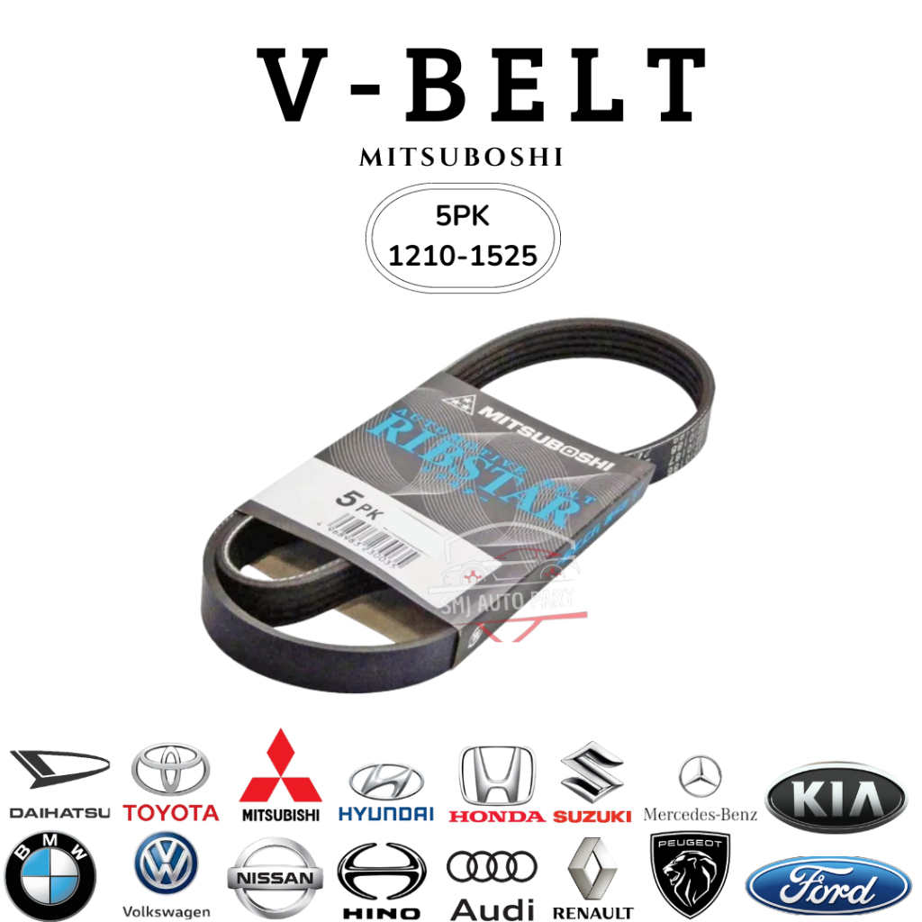 V-BELT/FANBELT/TALI KIPAS/BELTING 5PK 1210 5PK 1220 5PK 1225 5PK 1240 5PK 1255 5PK 1260 5PK 1266 5PK