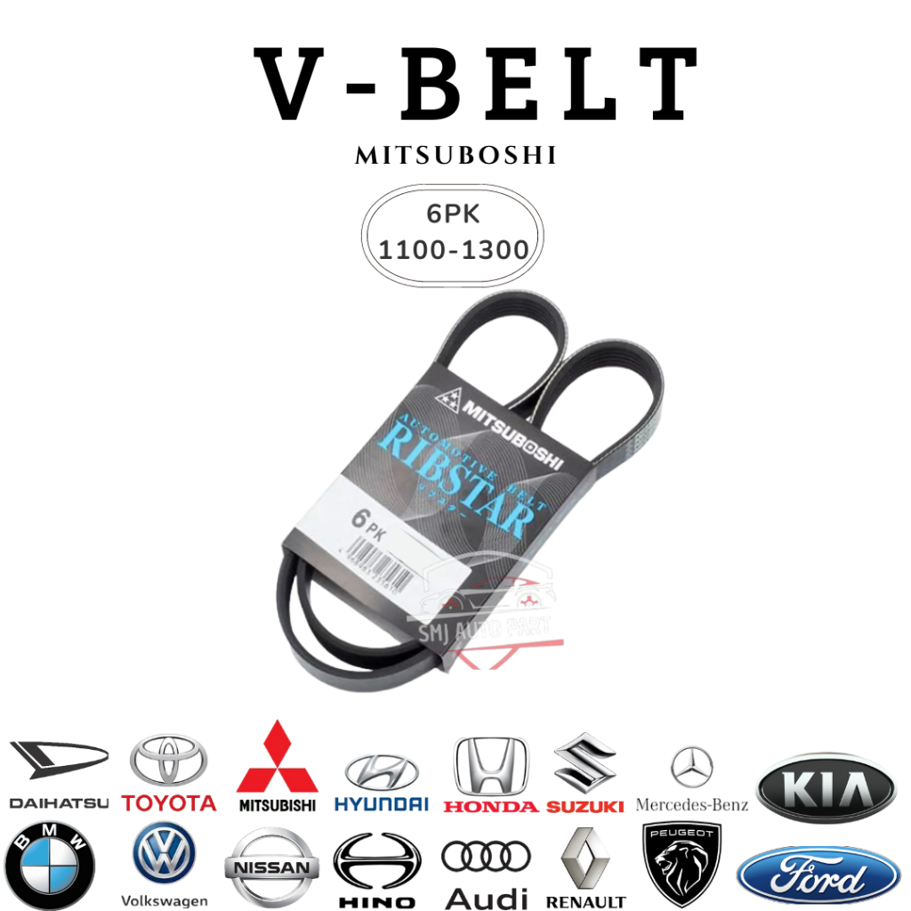 V-BELT/FANBELT/TALI KIPAS/BELTING 6PK 1100 6PK 1110 6PK 1115 6PK 1120 6PK 1130 6PK 1135 6PK 1140 6PK
