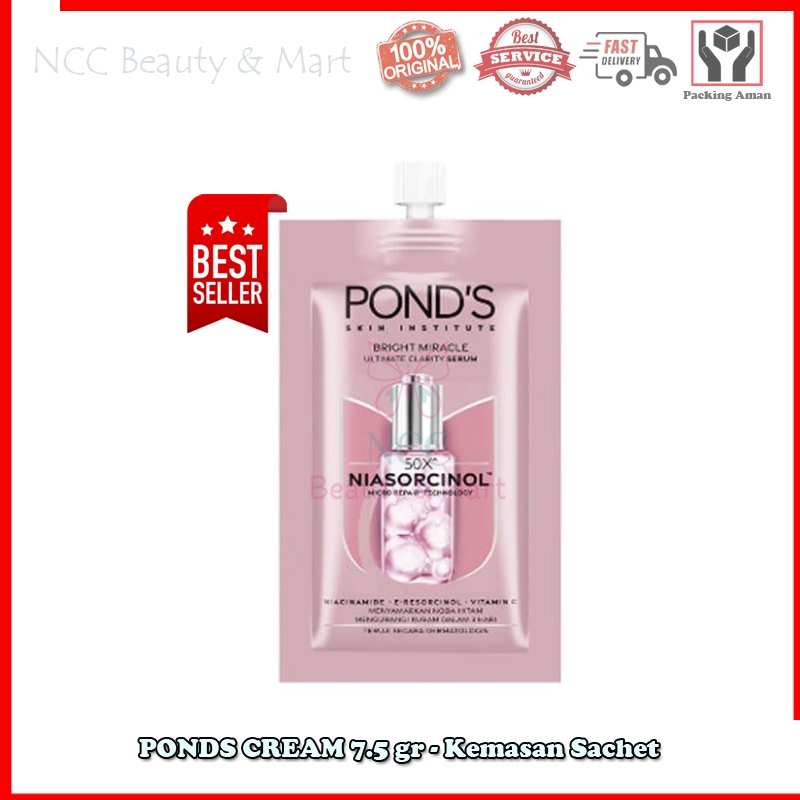 * NCC * Ponds Serum Facial Foam Cream Facial Wash Niarsorcinol Pond's Saset Sachet Ekonomis 7.5 gr