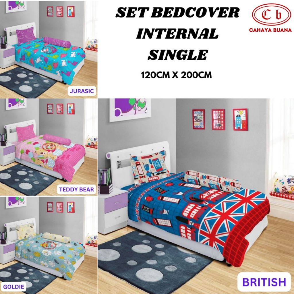 BEDCOVER INTERNAL UKURAN SINGLE 120CM X 200CM