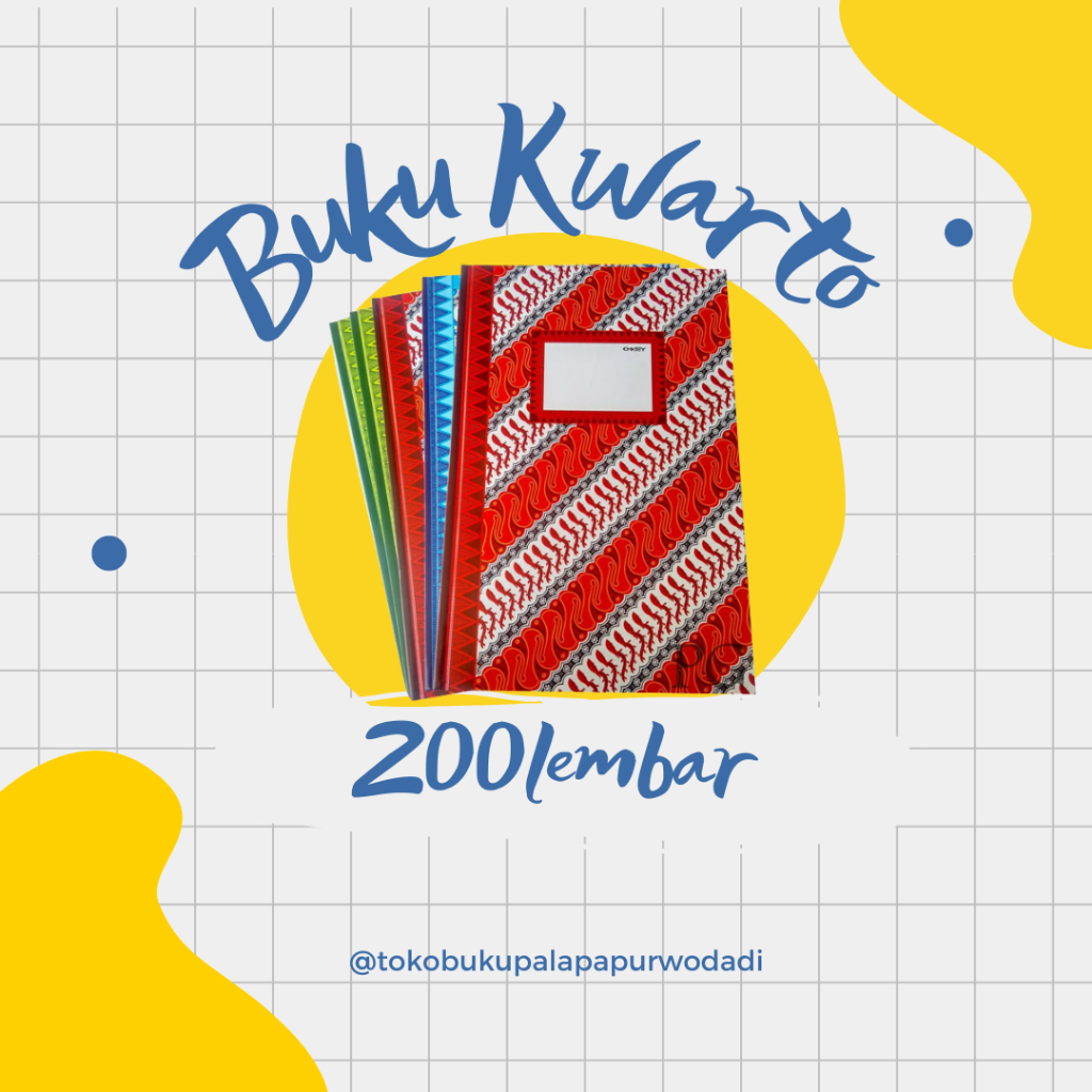 Buku Tulis Kwarto Besar Isi 200
