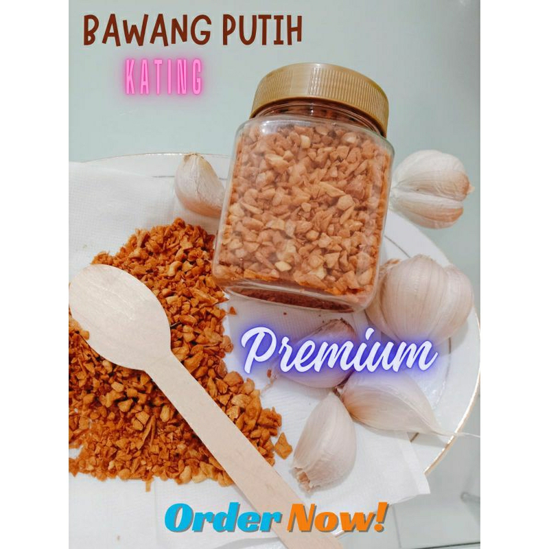 

Bawang Putih Kating Goreng Cincang Premium (Mincet Fried Garlic)