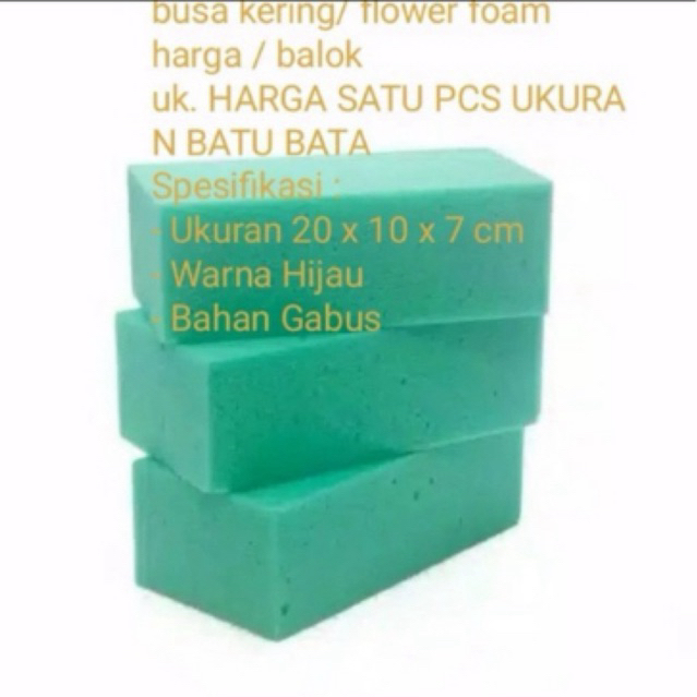 Foam Busa Bunga Kering Artificial