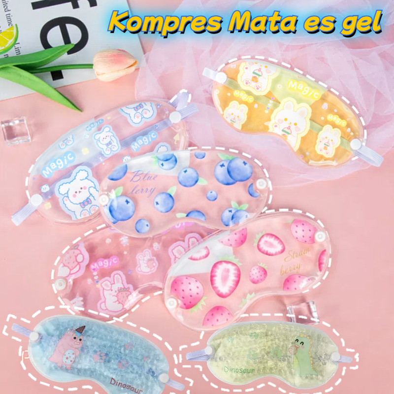 Ice Gel Kompres Mata Penutup Mata Tidur /Kompres Mata es gel/Mask Eye Ge 190x90mm