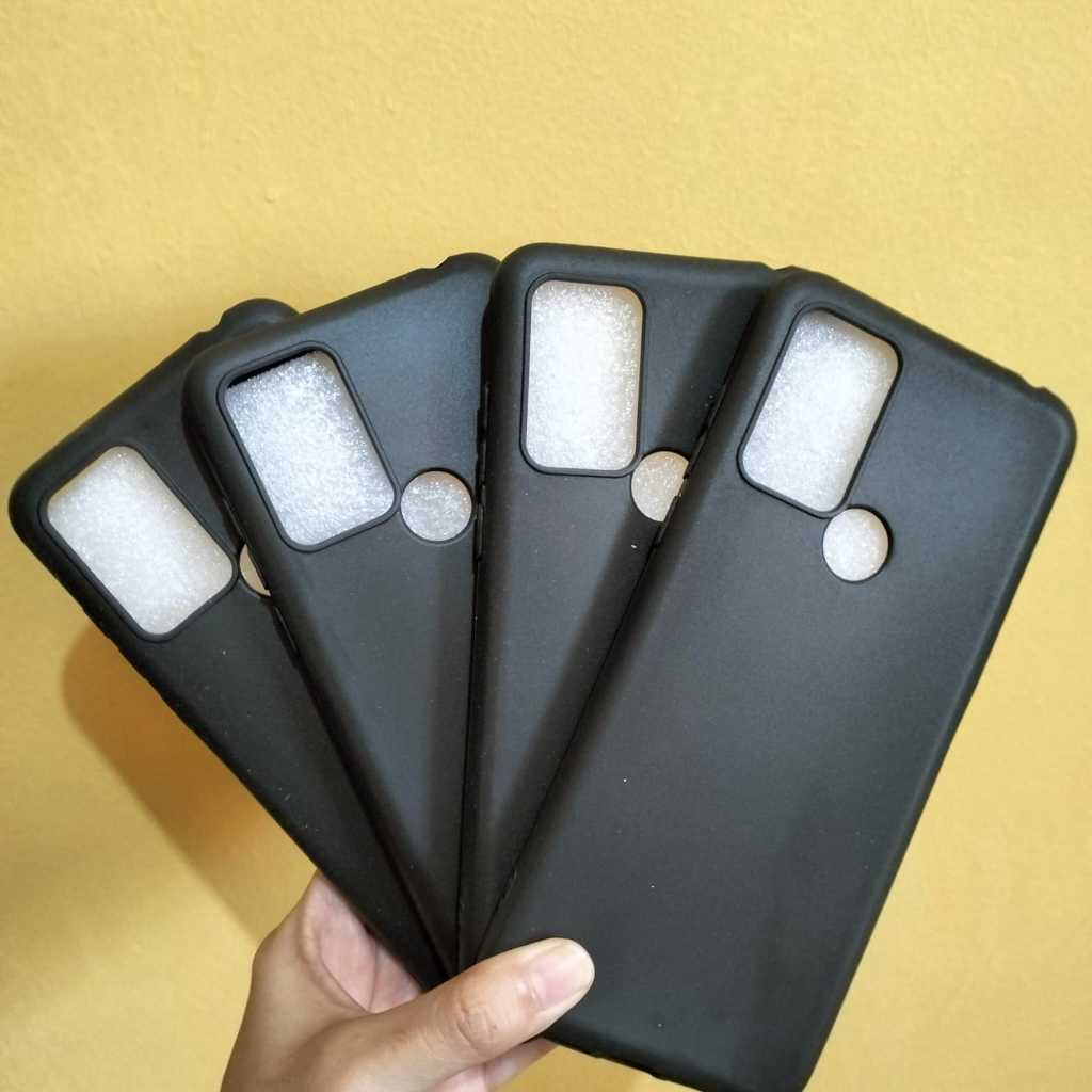 Soft Case AQUOS V6 4G | AQUOS V6 PLUS Case Black Casing Premium Slim Exellent Cover | SoftMatte Pro 