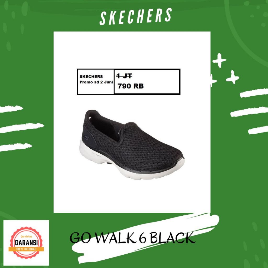 Sepatu skechers Wanita women original 100% GO WALK 6