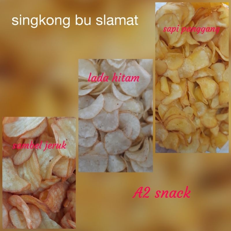 

Cemilan gurih Kripik singkong Enak
