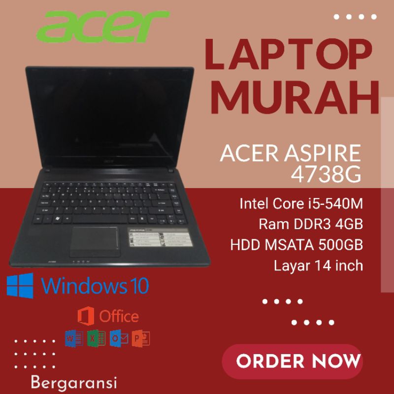 Laptop Bekas Core i5 Acer Aspire 4738Z Second