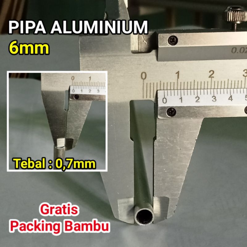 PIPA ALUMINIUM 6mm