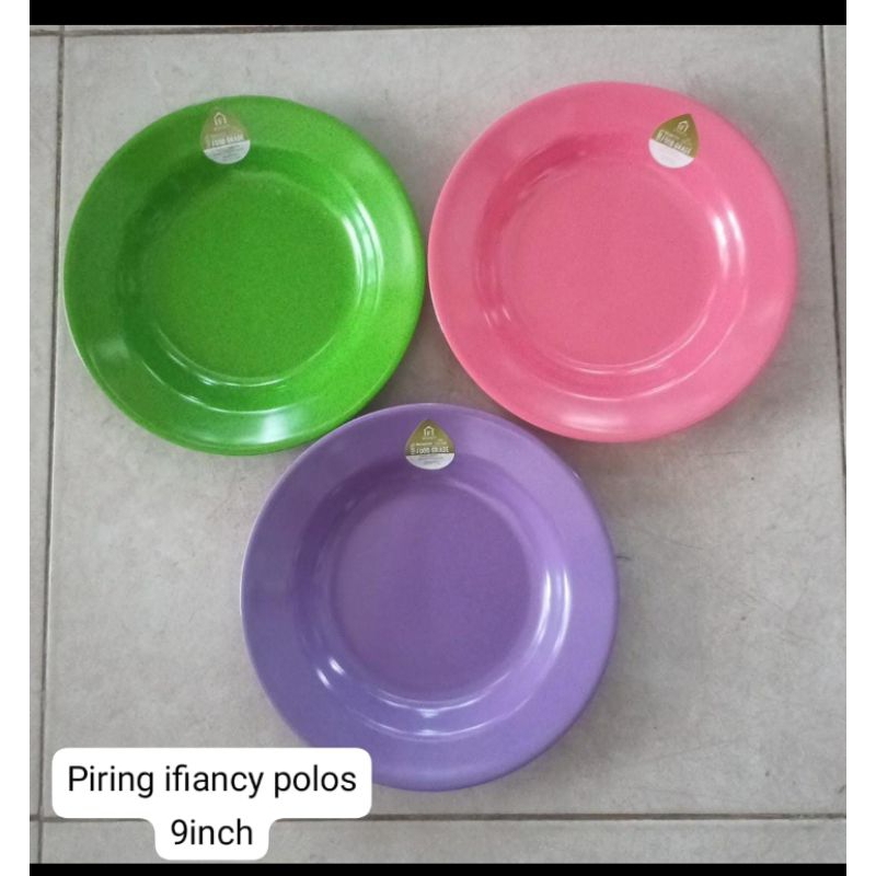 Piring ifiancy polos 9inch/lusin