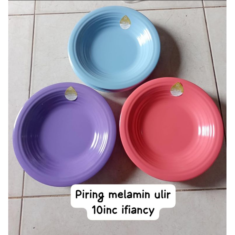 Piring melamin ulir ifiancy 10inch/lusin
