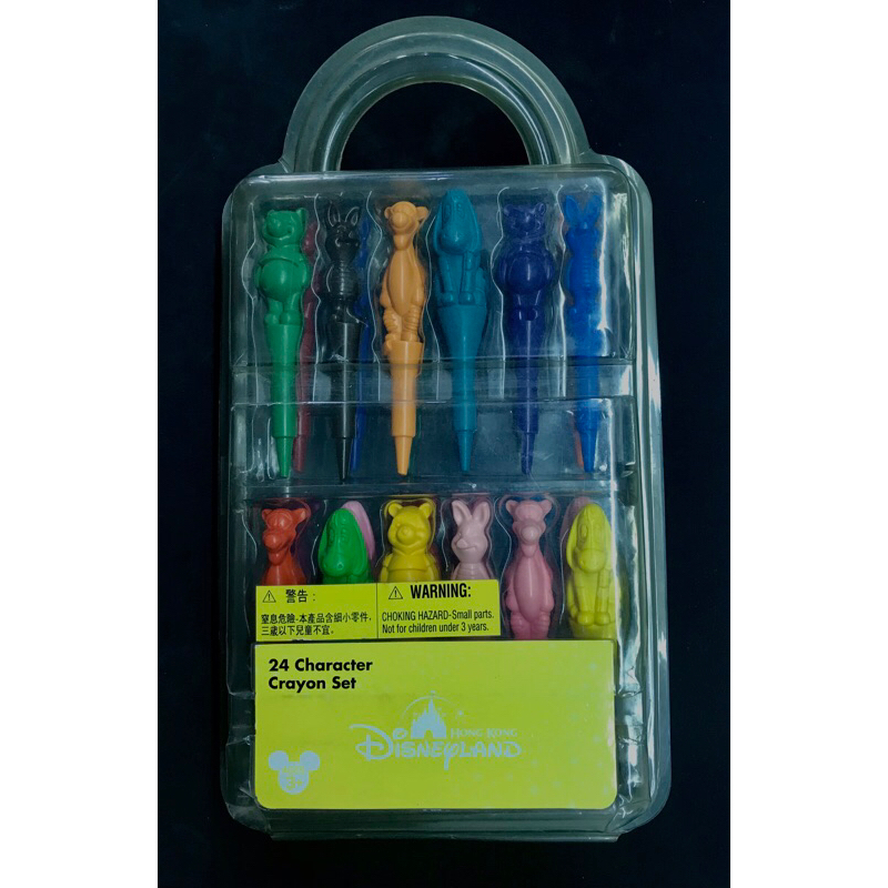 

DISNEY - Crayon Character 3D Shape Disneyland Hongkong 24 warna winnie the poo
