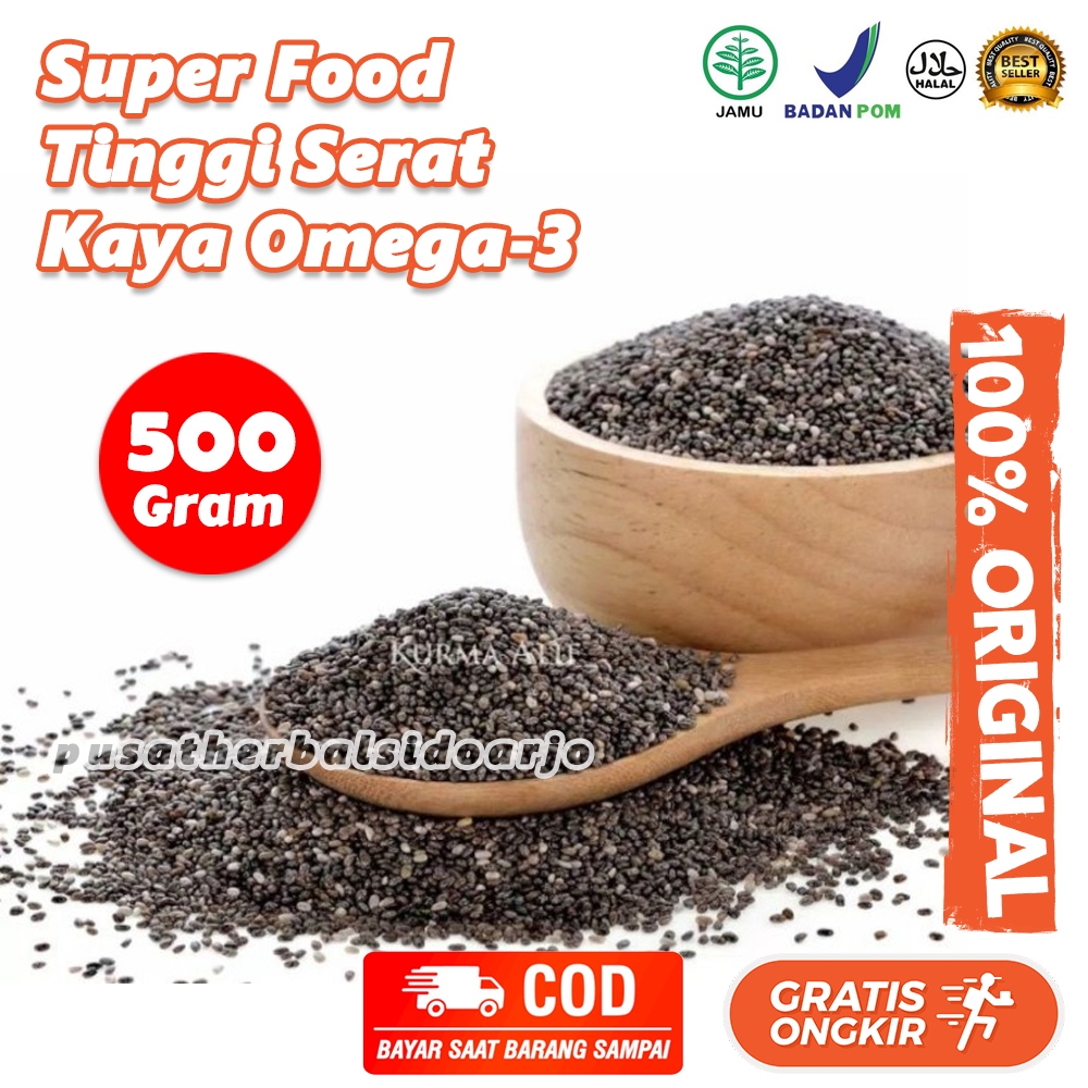 

Organic Black Chia Seed Peru 500 gram 0.5 kilogram Chiaseed 500gr