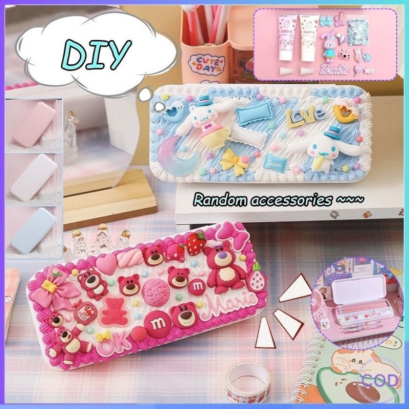 

【COD】Sanrio Decorate Cream lem Kotak alat tulis kreatif lem krim DIY Kartun Kotak Pensil Hadiah Anak Hadiah Ulang Tahun Teman